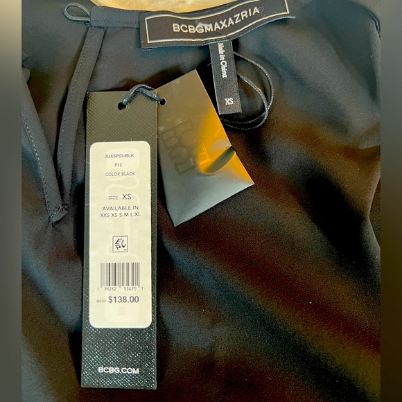BCBGMAXAZRIA Women's Sleeveless Blouse Black, Size XS - Picture 8 of 10